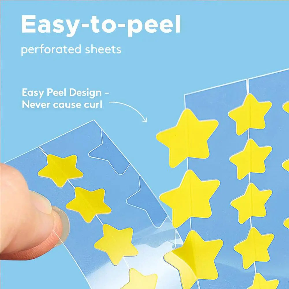 🌟 PARCHES PARA ACNÉ EN FORMA DE ESTRELLA – PROTEGE, DISIMULA Y SANA CON ESTILO