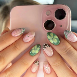 💅 UÑAS POSTIZAS FLORALES BLANCAS – 24 PIEZAS FULL COVER | ESTILO EUROPEO A LA MODA