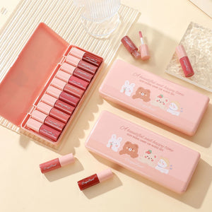 ✨ SET DE 10 BRILLOS LABIALES CON GLITTER FINO – HIDRATACIÓN, COLOR Y BRILLO DURADERO