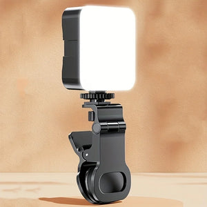 💡 LUZ DE RELLENO PORTÁTIL MINI – CLIP PARA CELULAR CON 10 MODOS DE BRILLO | RECARGABLE USB