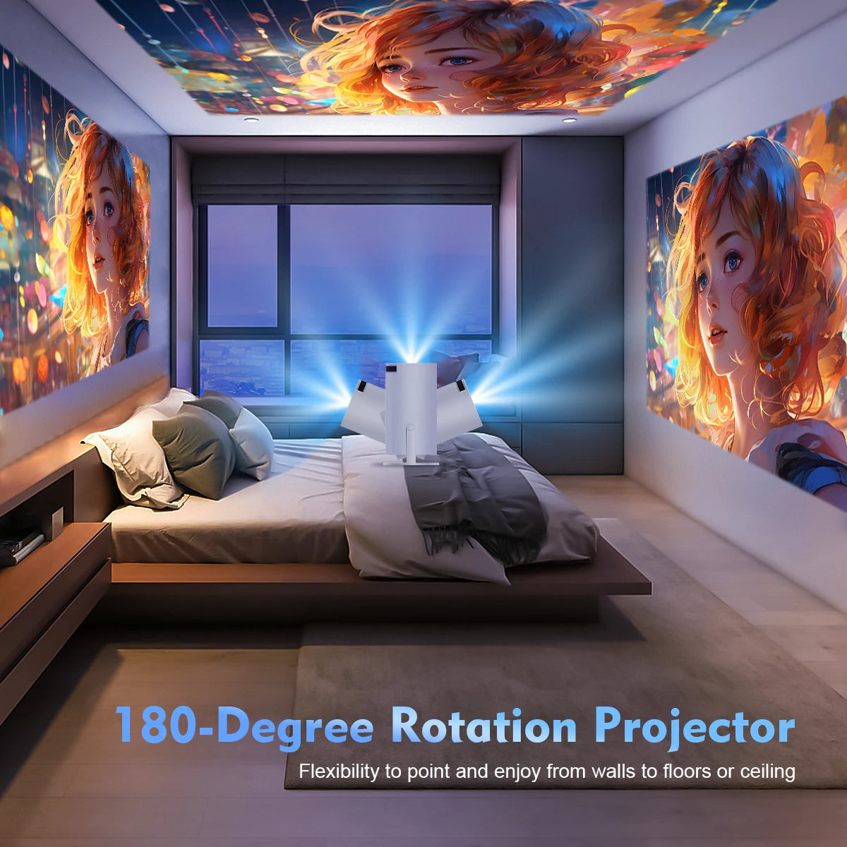 🎥 MAGCUBIC HY300 PRO – MINI PROYECTOR SMART 4K | WIFI 6 + ANDROID 11