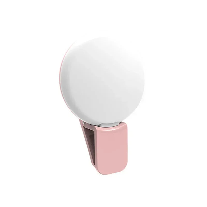 💡 ARO DE LUZ LED PARA SELFIES – MINI PORTÁTIL CON CLIP Y 3 NIVELES DE BRILLO