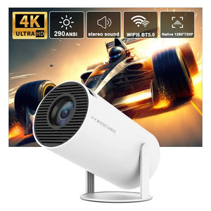 🎥 MAGCUBIC HY300 PRO – MINI PROYECTOR SMART 4K | WIFI 6 + ANDROID 11