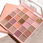 🎨 PALETA DE SOMBRAS 25 COLORES – OATMEAL MILK TEA | BRILLOS, NUDES Y TONOS TIBIOS