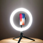 💡 ARO DE LUZ 26 CM CON TRÍPODE – ILUMINACIÓN PROFESIONAL PARA FOTO Y VIDEO