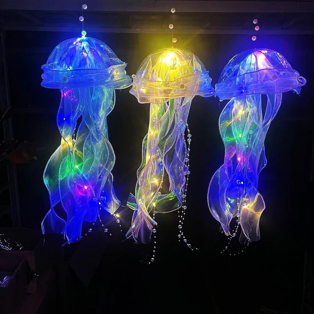 🪼 LÁMPARAS NOCTURNAS DE MEDUSA (5 PCS) – DECORACIÓN COLGANTE CON LUZ SUAVE PARA HABITACIÓN AESTHETIC