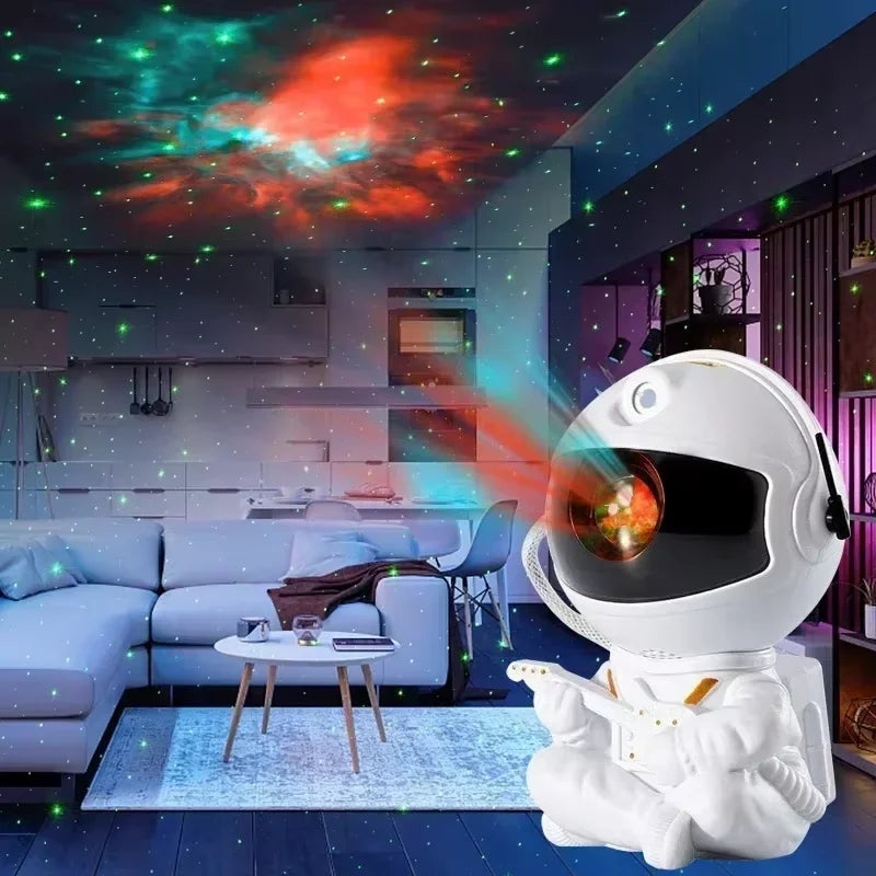 LÁMPARA ASTRONAUTA PROYECTOR CIELO ESTRELLADO
