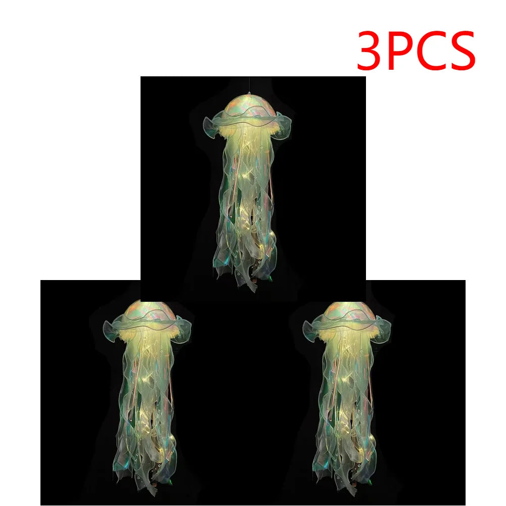 🪼 LÁMPARAS NOCTURNAS DE MEDUSA (5 PCS) – DECORACIÓN COLGANTE CON LUZ SUAVE PARA HABITACIÓN AESTHETIC
