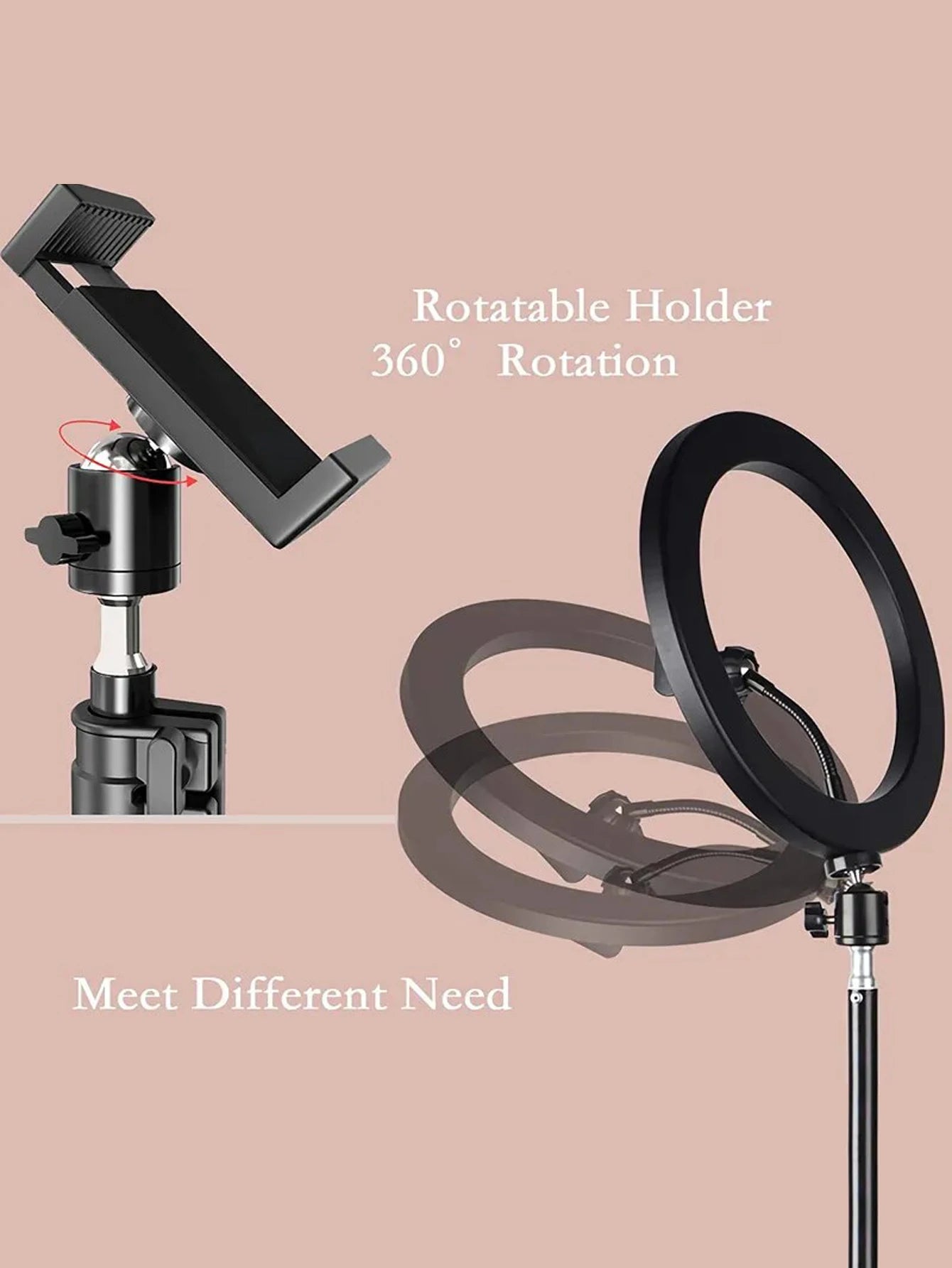 💡 ARO DE LUZ 26 CM CON TRÍPODE – ILUMINACIÓN PROFESIONAL PARA FOTO Y VIDEO