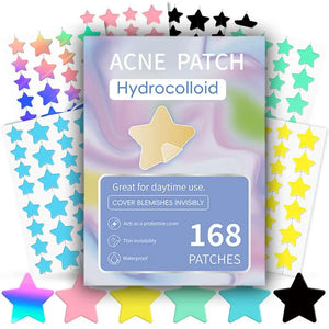 🌟 PARCHES PARA ACNÉ EN FORMA DE ESTRELLA – PROTEGE, DISIMULA Y SANA CON ESTILO