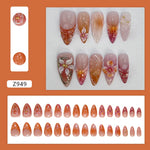 💅 UÑAS POSTIZAS FLORALES BLANCAS – 24 PIEZAS FULL COVER | ESTILO EUROPEO A LA MODA