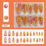 💅 UÑAS POSTIZAS FLORALES BLANCAS – 24 PIEZAS FULL COVER | ESTILO EUROPEO A LA MODA
