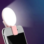 💡 ARO DE LUZ LED PARA SELFIES – MINI PORTÁTIL CON CLIP Y 3 NIVELES DE BRILLO
