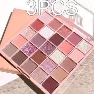 🎨 PALETA DE SOMBRAS 25 COLORES – OATMEAL MILK TEA | BRILLOS, NUDES Y TONOS TIBIOS