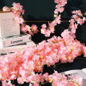 🌸 GUIRNALDA DE LUCES LED FLOR DE CEREZO – 2M CON 20 LUCES DE HADA | DECORACIÓN AESTHETIC PARA HABITACIÓN Y EVENTOS
