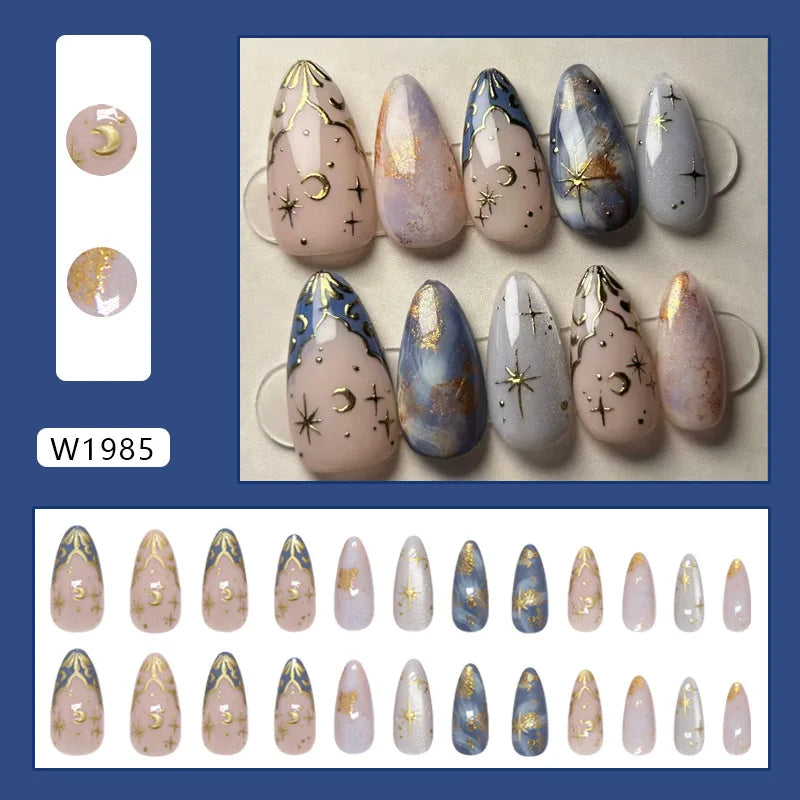 💅 UÑAS POSTIZAS FLORALES BLANCAS – 24 PIEZAS FULL COVER | ESTILO EUROPEO A LA MODA