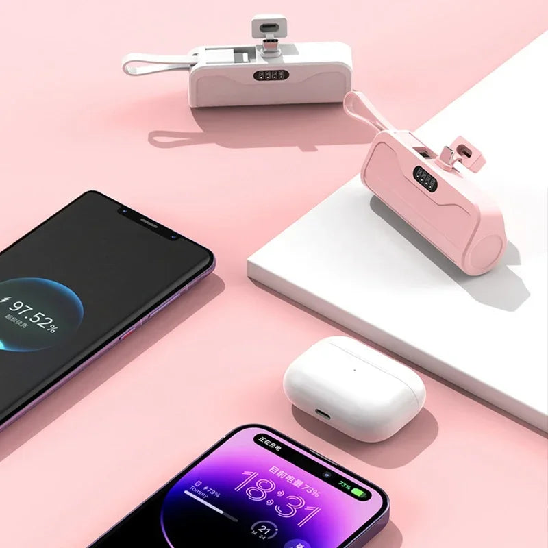 🔌 POWER BANK MINI 10,000 mAh – PORTÁTIL, SIN CABLES Y FÁCIL DE USAR