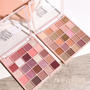 🎨 PALETA DE SOMBRAS 25 COLORES – OATMEAL MILK TEA | BRILLOS, NUDES Y TONOS TIBIOS