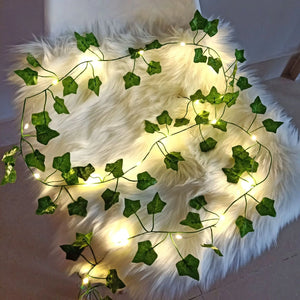 🌿 GUIRNALDA DE HIEDRA CON LUCES LED – DECORACIÓN NATURAL Y BRILLANTE PARA TU ESPACIO