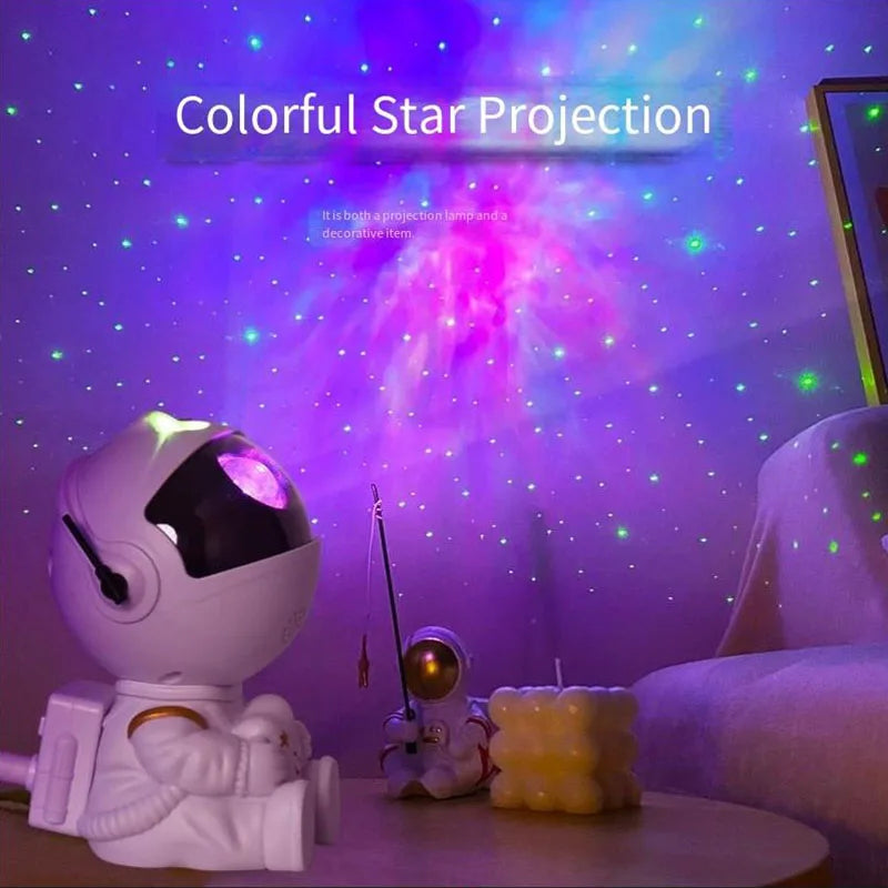 LÁMPARA ASTRONAUTA PROYECTOR CIELO ESTRELLADO