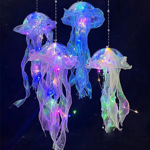 🪼 LÁMPARAS NOCTURNAS DE MEDUSA (5 PCS) – DECORACIÓN COLGANTE CON LUZ SUAVE PARA HABITACIÓN AESTHETIC