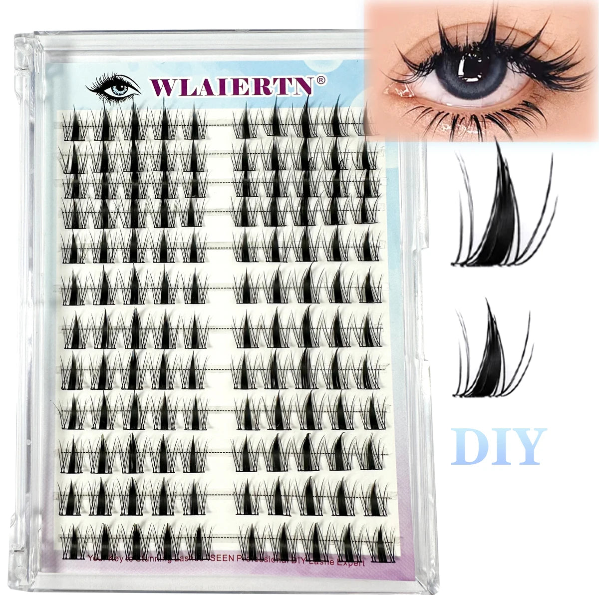 🌟 PESTAÑAS INDIVIDUALES DIY 12 FILAS – LARGO NATURAL ESTILO MANGA