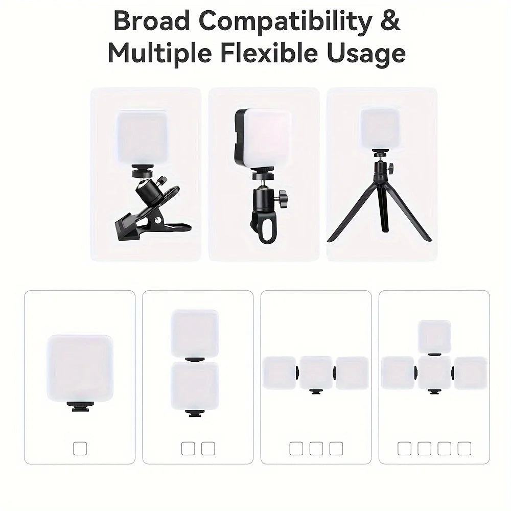 💡 LUZ DE RELLENO PORTÁTIL MINI – CLIP PARA CELULAR CON 10 MODOS DE BRILLO | RECARGABLE USB