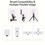 💡 LUZ DE RELLENO PORTÁTIL MINI – CLIP PARA CELULAR CON 10 MODOS DE BRILLO | RECARGABLE USB