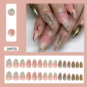 💅 UÑAS POSTIZAS FLORALES BLANCAS – 24 PIEZAS FULL COVER | ESTILO EUROPEO A LA MODA
