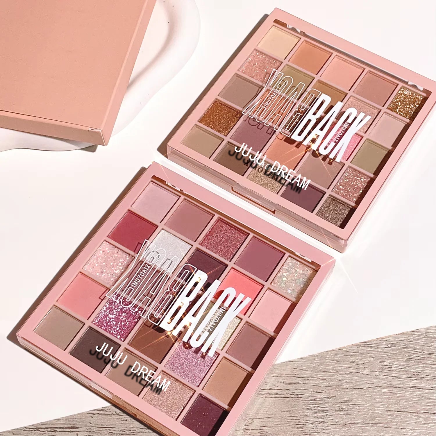 🎨 PALETA DE SOMBRAS 25 COLORES – OATMEAL MILK TEA | BRILLOS, NUDES Y TONOS TIBIOS