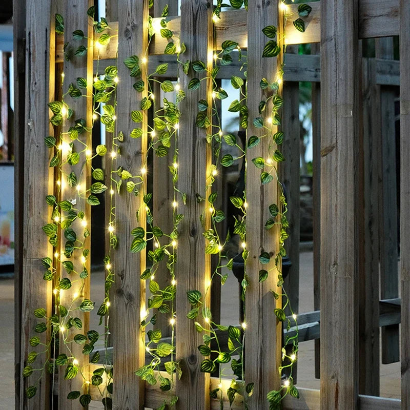 🌿 GUIRNALDA DE HIEDRA CON LUCES LED – DECORACIÓN NATURAL Y BRILLANTE PARA TU ESPACIO