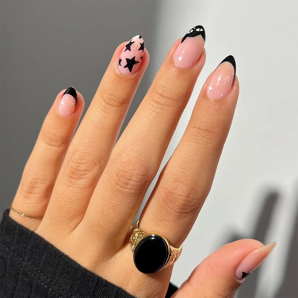 💅 UÑAS POSTIZAS FLORALES BLANCAS – 24 PIEZAS FULL COVER | ESTILO EUROPEO A LA MODA