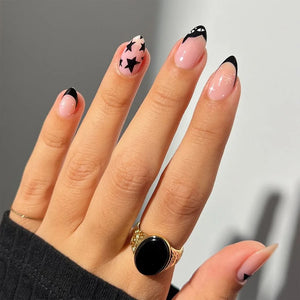 💅 UÑAS POSTIZAS FLORALES BLANCAS – 24 PIEZAS FULL COVER | ESTILO EUROPEO A LA MODA