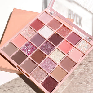 🎨 PALETA DE SOMBRAS 25 COLORES – OATMEAL MILK TEA | BRILLOS, NUDES Y TONOS TIBIOS