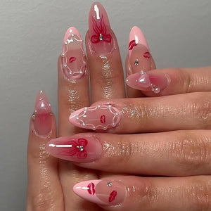 💅 UÑAS POSTIZAS FLORALES BLANCAS – 24 PIEZAS FULL COVER | ESTILO EUROPEO A LA MODA