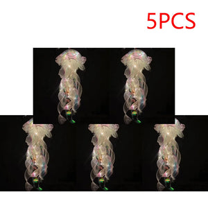 🪼 LÁMPARAS NOCTURNAS DE MEDUSA (5 PCS) – DECORACIÓN COLGANTE CON LUZ SUAVE PARA HABITACIÓN AESTHETIC