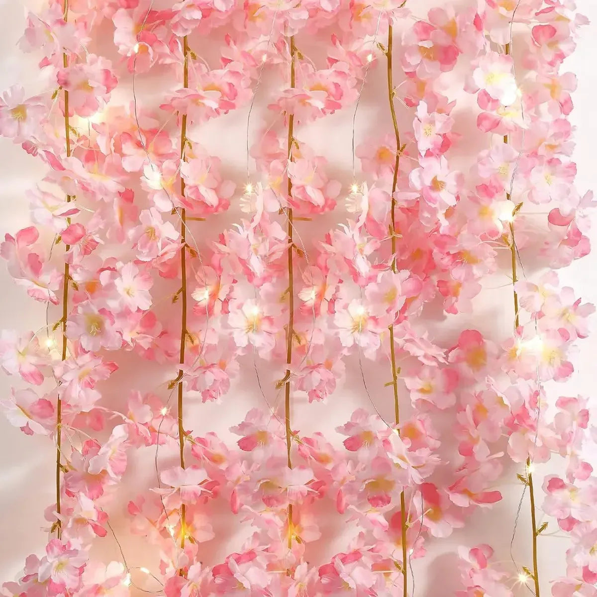 🌸 GUIRNALDA DE LUCES LED FLOR DE CEREZO – 2M CON 20 LUCES DE HADA | DECORACIÓN AESTHETIC PARA HABITACIÓN Y EVENTOS