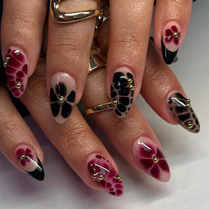 💅 UÑAS POSTIZAS FLORALES BLANCAS – 24 PIEZAS FULL COVER | ESTILO EUROPEO A LA MODA