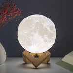 🌙 LÁMPARA LUNA 8 CM – LUZ NOCTURNA LED CON BASE | DECORACIÓN MÁGICA PARA HABITACIÓN